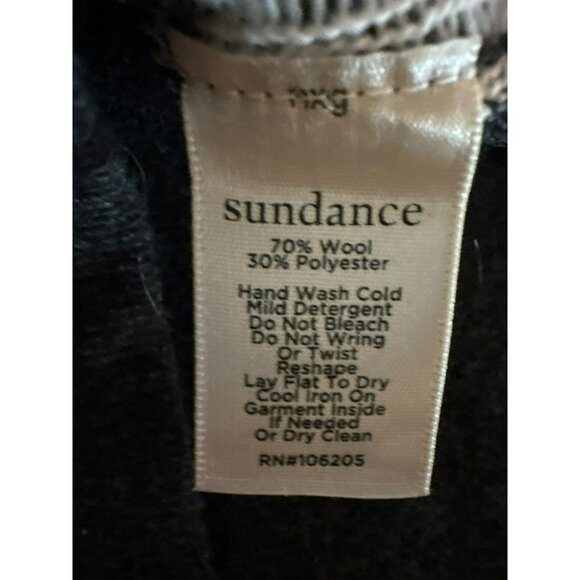 Sundance Anya Ruffled Wool Blend Full-Zip Gray/White Cardigan Sweater Size S - Picture 6 of 7